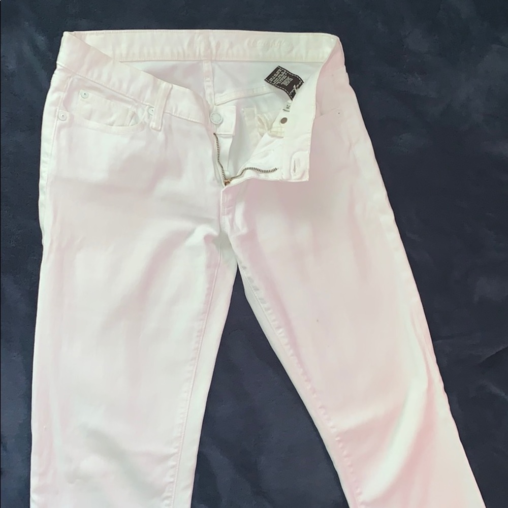 7 for all mankind white jeans